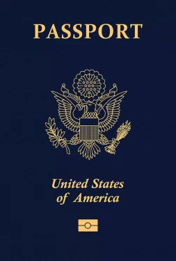 美国护照封面